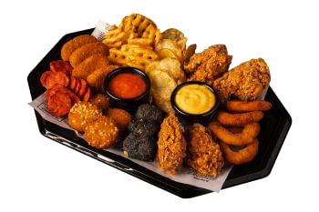 Snack tray for 2-4 people.